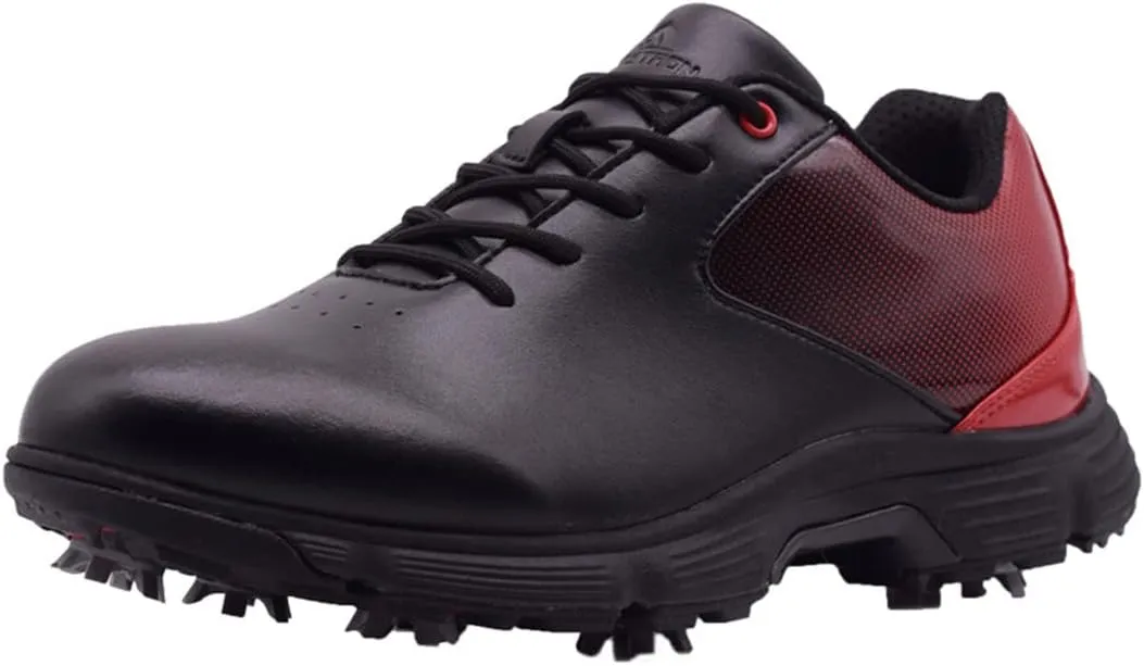 VEACAM Golf Shoes for Men, 7 Spikes Golf Sneakers Walking Footwears Outdoor Waterproof Golf Training Shoe