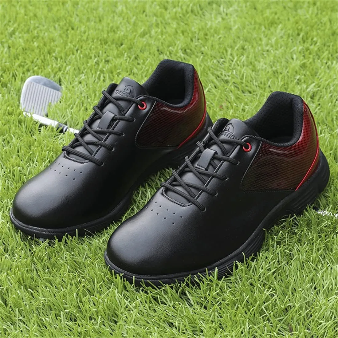VEACAM Golf Shoes for Men, 7 Spikes Golf Sneakers Walking Footwears Outdoor Waterproof Golf Training Shoe