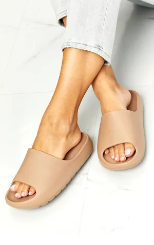 Walk This Way Tan Slides
