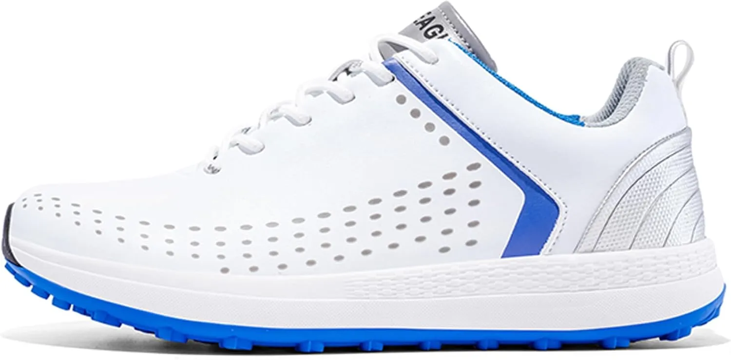 Waterproof Golf Shoes for Mens Fashion Spikeless Outdoor Golf Sport Sneakers Water-Resistant Non-Slip Trainers Golfing