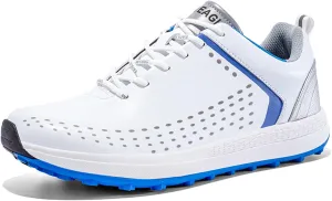 Waterproof Golf Shoes for Mens Fashion Spikeless Outdoor Golf Sport Sneakers Water-Resistant Non-Slip Trainers Golfing