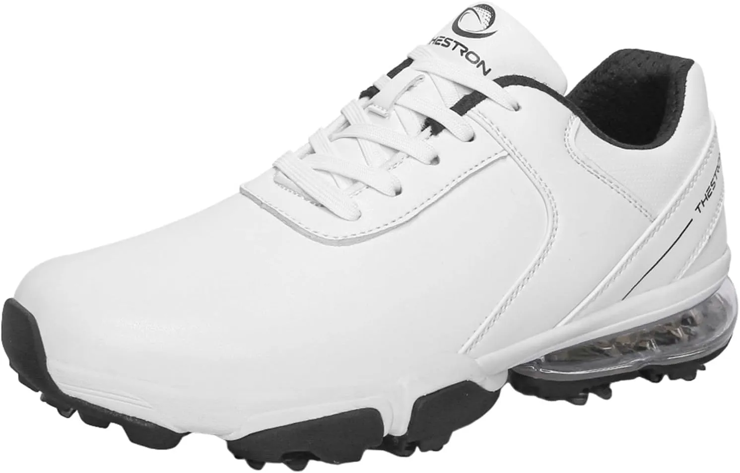 Waterproof Golf Shoes Men Leather Spikes Golfers Training Sneakers Anti Slip Walking Footwears Golf Athletic Fitness Trainers