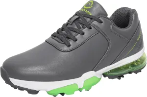 Waterproof Golf Shoes Men Leather Spikes Golfers Training Sneakers Anti Slip Walking Footwears Golf Athletic Fitness Trainers