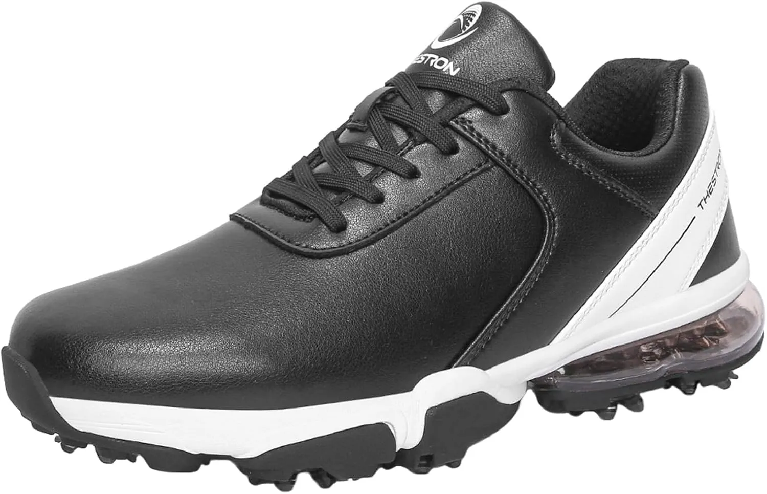 Waterproof Golf Shoes Men Leather Spikes Golfers Training Sneakers Anti Slip Walking Footwears Golf Athletic Fitness Trainers