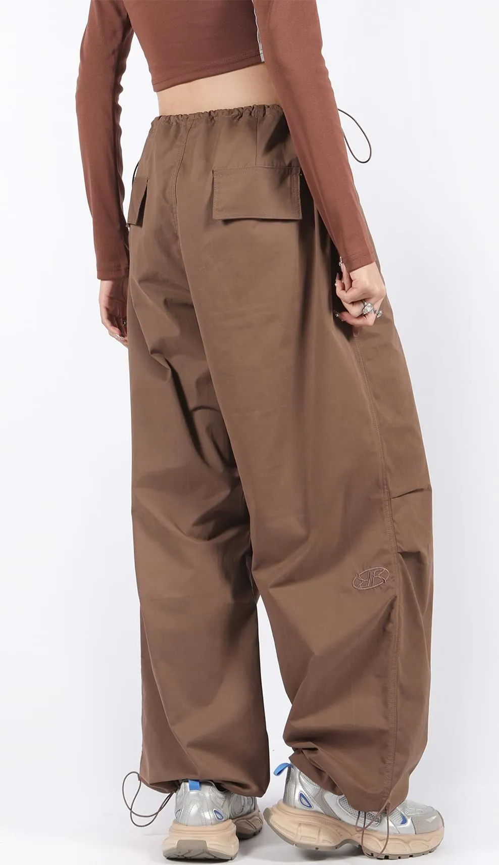 Wide Leg Oversized Parachute Pants