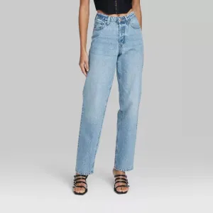 Wild Fable High-Rise Straight-Leg Jeans, New, Size 8