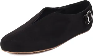 Women's Casual Slip On Loafers Flats Vintage Round Toe Comfort Vegan Suede Girls Dress Oxford Shoes