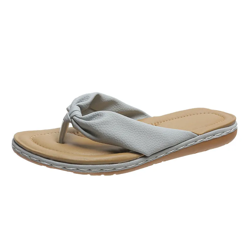 Women's Clip Toe Bow Slippers –  GlamzLife