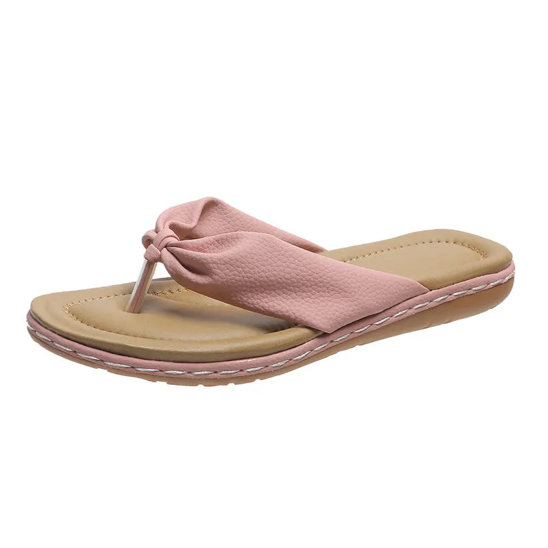 Women's Clip Toe Bow Slippers –  GlamzLife