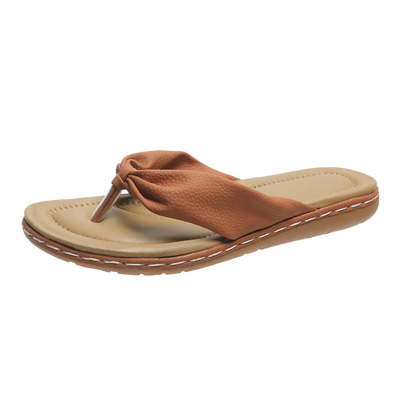Women's Clip Toe Bow Slippers –  GlamzLife