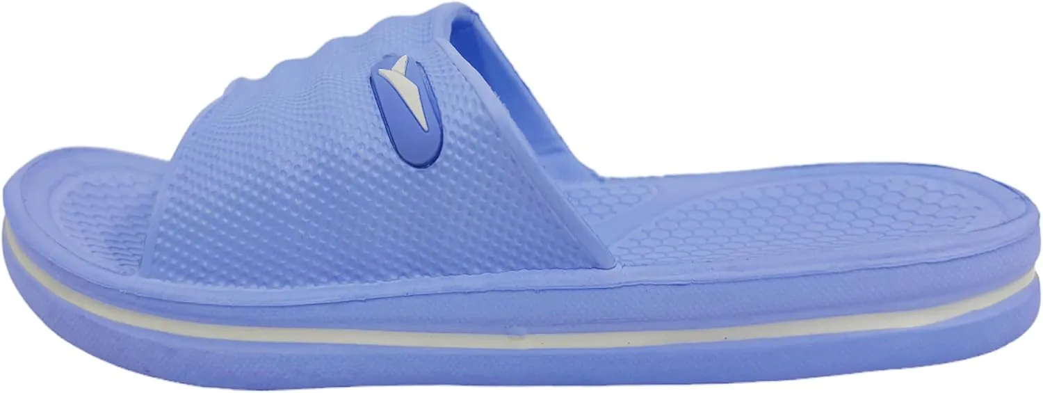 Women's Light Weight Slide Sandals | Beach Flip Flops Water Shoe with Open Toe, Great for Showers, House Slipper, Dorms & Outdoor Use