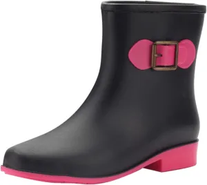 Womens Rubber Boots Womens Rain Boots for Boating Fishing Gardening Farming Lightweight Comfortable Rain Shoes