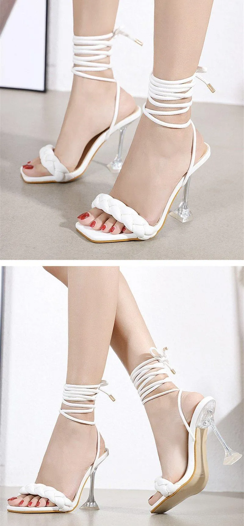 Women's Strap Open Toe Sanda Heels