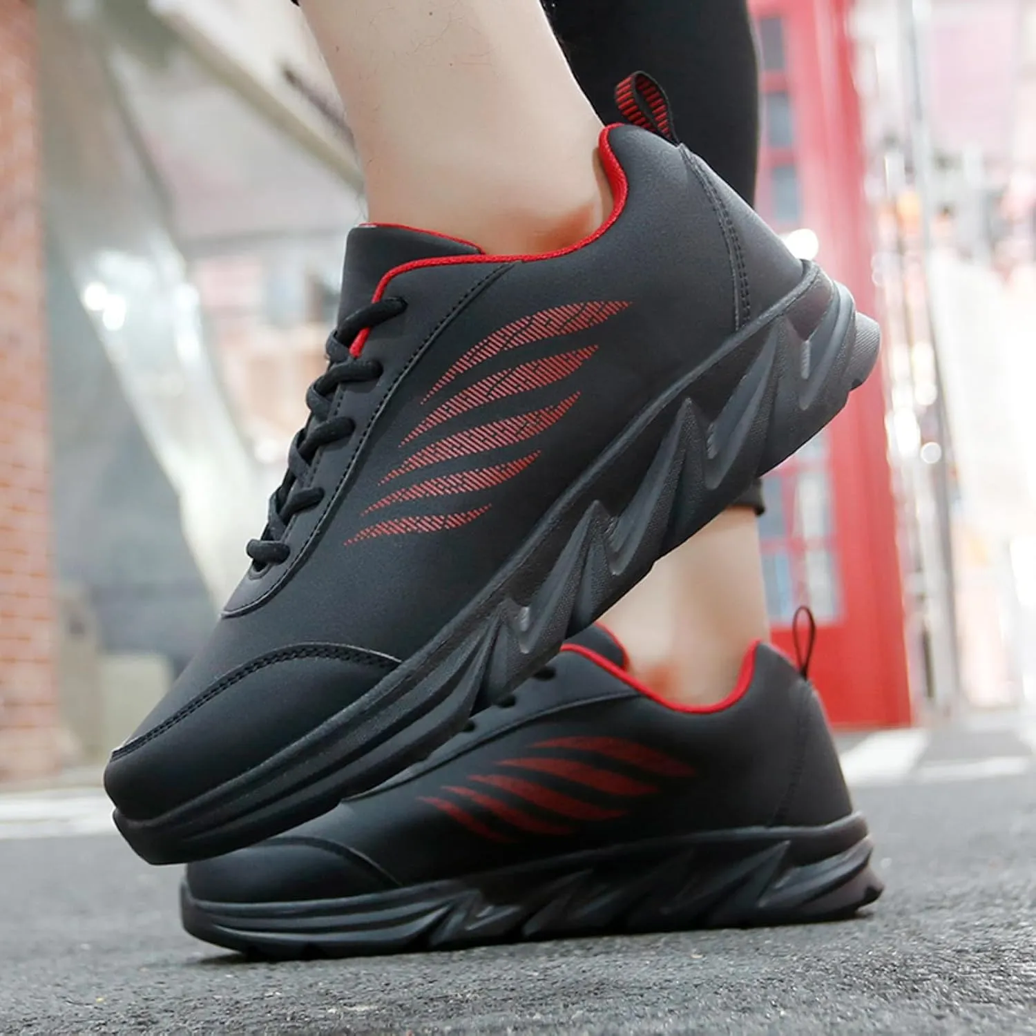 Workout Athletic Sport Shoes for Men Lace Up Lightweight Breathable Fashion Sneaker Wide Walking Shoes for Men