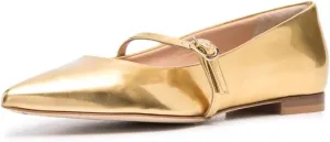 XYD Women Mary Janes Pointed Toe Dressy Flats with Buckle Strap Patent Leather Girls Ballet Flat Classy Dance Prom Dating Shoes