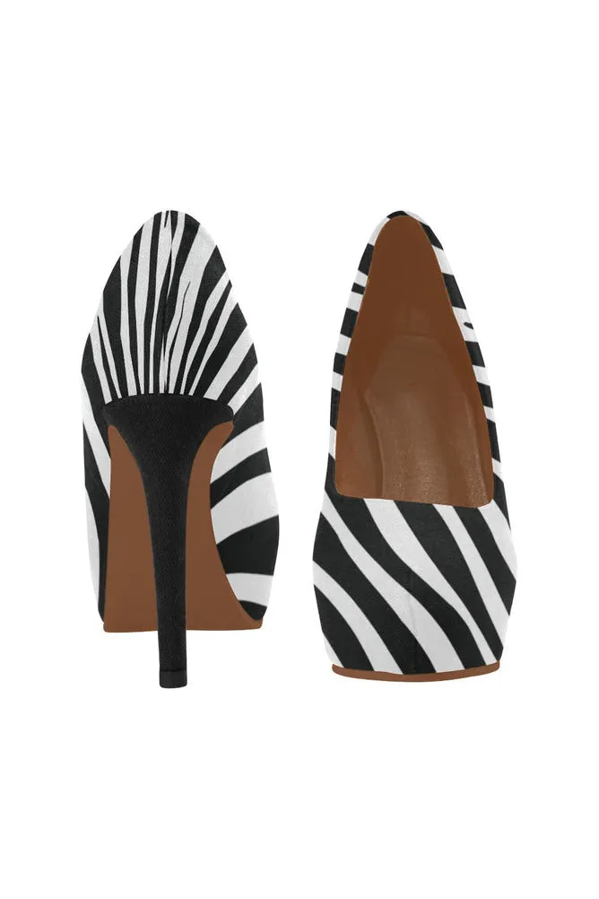 Zebra Print High Heels