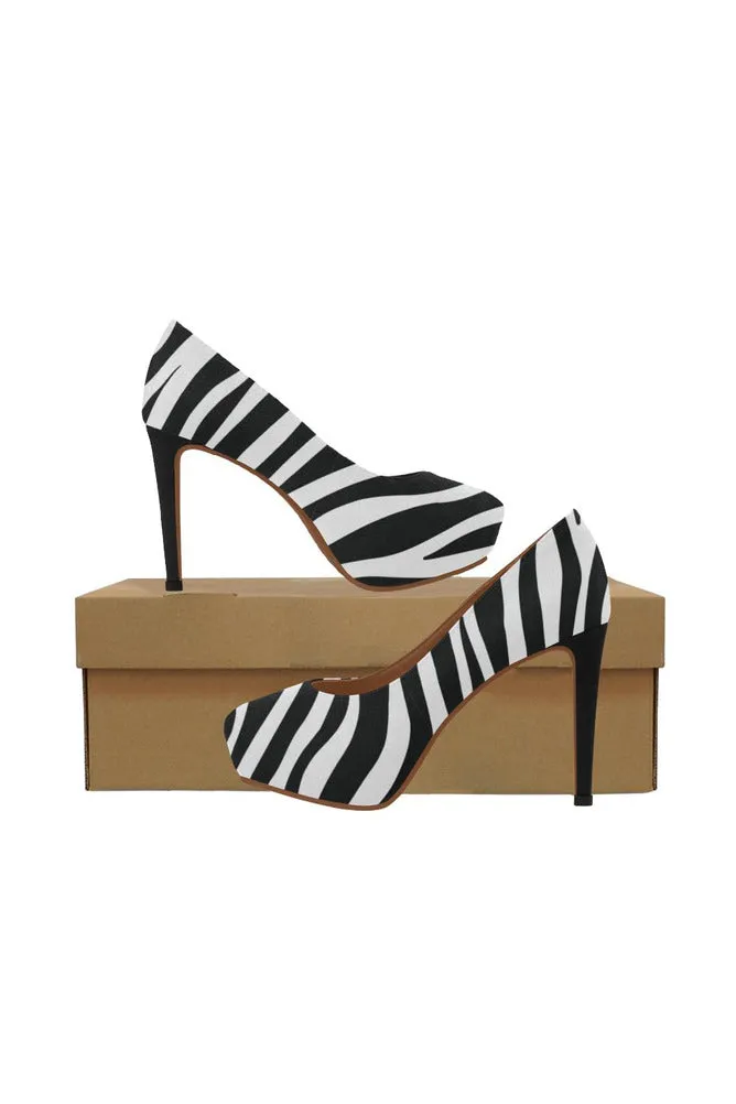 Zebra Print High Heels